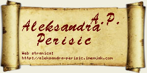 Aleksandra Perišić vizit kartica